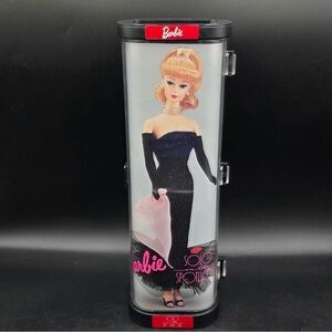 Barbie Black Case with Pink Logo and Blonde Artwork